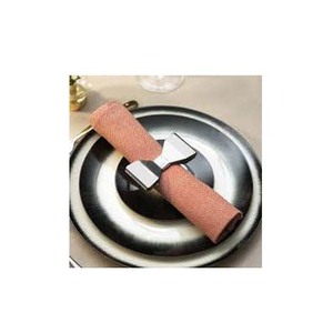 <b>Bow</b> Design Table Decor Luxury Silver Polished Tableware High Quality Wedding Simple Design Bulk Napkin Ring - Product Image 1