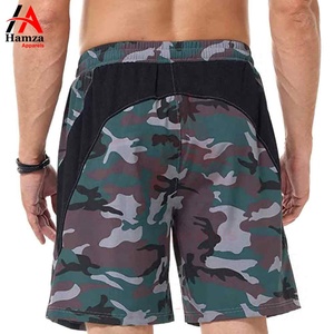 Pantalones cortos de camuflaje para hombre, ropa deportiva transpirable, tela polar de algodón 100%, logotipo personalizado, el último producto de Fitness único - Product Image 5