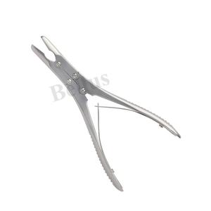 Rongeurs ortopédicos de hueso de alta calidad, doble articulación, instrumentos quirúrgicos curvos rectos de 180mm/240mm, acero inoxidable - Product Image 4