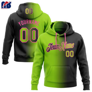 Pull à capuche coupe ample à séchage rapide en polyester 100% écologique pour hommes, conception imprimée par transfert de chaleur personnalisée, service OEM - Product Image 6