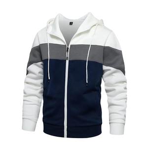 Men's Retro Style Athletic Tracksuit New ColorBlock Zip Pullover Breathable Vintage Streetwearcasual Fashion for Spring OEM - Product Image 4