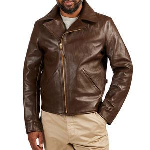 Mejor Producto Hombres Chaqueta de Cuero, Moda Ropa Exterior Nuevo Estilo Chaqueta de Cuero de Alta Calidad Fabricante Mayorista - Product Image 2