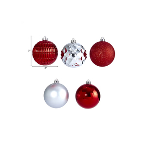 FOE Nouvelles couleurs personnalisées et conçues Fourniture en vrac d'ornements décoratifs pour la maison en forme de boule d'arbre de Noël Prix raisonnable en Inde - Product Image 2