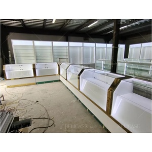 Exhibición <span class=keywords><strong>de</strong></span> aluminio <span class=keywords><strong>y</strong></span> <span class=keywords><strong>madera</strong></span> para Joyería Moderna, escaparate <span class=keywords><strong>de</strong></span> <span class=keywords><strong>cristal</strong></span> bloqueable con forma especial, gabinete <span class=keywords><strong>de</strong></span> joyería <span class=keywords><strong>de</strong></span> pie con espejo - Product Image 1