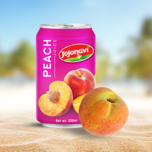 Natural <b>Peach</b> Juice 330ml 100% Juice <b>Fresh</b>-Squeezed JOJONAVI Canned Beverage 24 Cans Per Carton - Product Image 1
