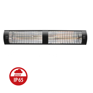 ELCON EIR-4000 Short Wave <b>Infrared</b> Heater 4000W IP65 Waterproof Black Aluminum Double <b>Lamp</b> Freestanding 22m Coverage - Product Image 2
