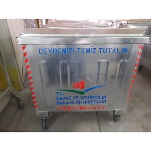 Contenedor de Basura Rodante Galvanizado de 770 Litros - Product Image 1