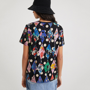 Camisetas de algodón antibolitas para mujer 2024, diseño personalizado, XL estilo informal, decoración de logotipo con estampado de punto de alta calidad, venta al por mayor - Product Image 3