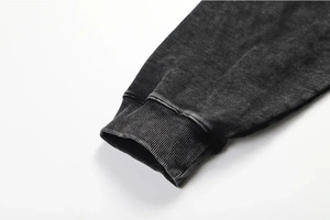 High Quality Men's Casual Acid Wash Pullover Hoodie <b>Top</b> Selling Winter <b>Thermal</b> <b>Tops</b> Solid Pattern 100% Cotton Wholesale Price - Product Image 3