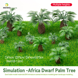 Simulation verte en plastique ABS modèle de table de sable africain brun bas matériel modèle de scène Miniature <span class=keywords><strong>paysage</strong></span> vert aménagement paysager - Product Image 2