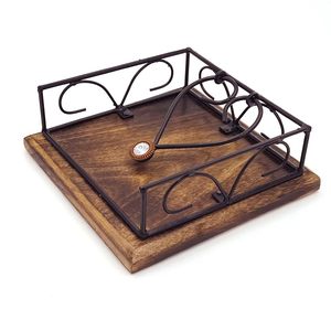Servilletero de metal de calidad superior con diseño elegante perfecto para comedor, hogar y decoración de mesa de eventos - Product Image 4