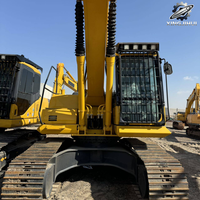 Excavatrice sur chenilles Komatsu PC200, 20 tonnes, hydraulique, d'occasion, japonaise, pour travaux de terrassement lourds