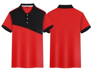 Polo personalizado de 5 colores, camisa de solapa deportiva transpirable con logotipo DIY/impresión de texto | Diseño de manga corta de bloque de color - Product Image 5