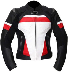 Venta caliente por encargo de los hombres de la chaqueta de carreras de motos de nuevo diseño de chaqueta de cuero para la motocicleta y Auto Racing Wear - Product Image 3