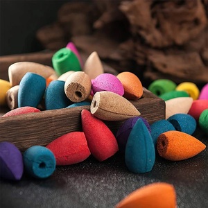 Hot sell Unscented Smooth <b>Incense</b> <b>CONES</b> MULTI COLOR Backflow <b>Incense</b> <b>Cones</b> for Waterfall - Product Image 2