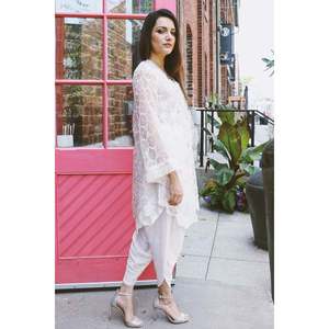 <b>White</b> Organza <b>Wrap</b> - Product Image 2