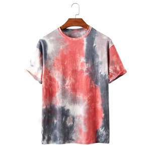 Camisetas formales de punto con tinte de corbata de calidad superior, venta al por mayor, transpirable, de alta calidad, logotipo personalizado, tamaño personalizado, manga corta - Product Image 6