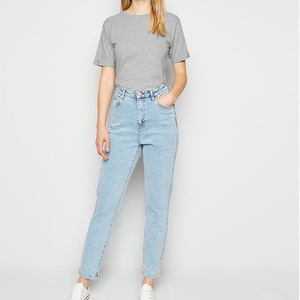 Nueva moda 100% algodón orgánico mujeres Crop Top camisetas de gran tamaño gris camisetas sudaderas mujeres Anti Shrunk camiseta ropa deportiva - Product Image 2