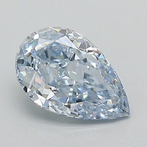 Fantaisie Intense Blue Pear Cut Lab Diamant Lâche Calibré 1.13 ct Lab a créé des diamants VS1 pour la fabrication de bijoux - Product Image 1