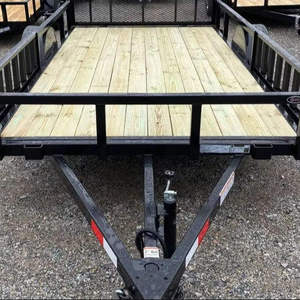 Top Premium Utility <b>Trailer</b> 5 x 12 Landscape Utility <b>Trailer</b> 3K High Sides Fast and Reliable Delivery - Product Image 1