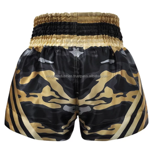 Pantalones de Boxeo de Alta Calidad, al por Mayor de Fábrica, Lisos, Elásticos, Transpirables, Sublimados, 100% Poliéster, para Lucha, MMA, Kick Boxing, Muay Thai - Product Image 3