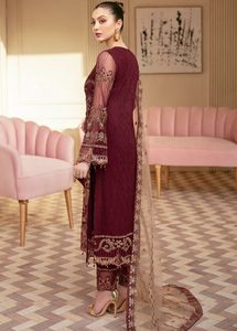 2024 Ramsha Collection nouveaux costumes en mousseline de soie brodés de haute qualité pour dames vêtements de fête pakistanais vêtements indiens et pakistanais - Product Image 3