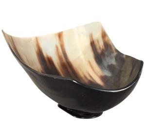 Indian Handcrafted Genuine Ox Horn Palm Lathering <b>Shave</b> <b>Bowl</b> Eco-Friendly Polished Serving Dish - Product Image 1