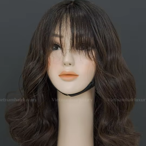 Peluca ondulada con malla frontal 100% Extensión de cabello humano Cabello humano crudo del proveedor de Vietnam Precio al por mayor para mujeres 300g - 400g - Product Image 1