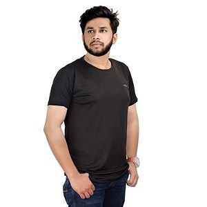 เสื้อยืดเจอร์ซีย์ผู้ชายลายเรียบผ้าฝ้าย 100% ทรงเข้ารูป ปักลาย 3 มิติ แขนสั้น สไตล์ลำลอง ขายส่ง - Product Image 3