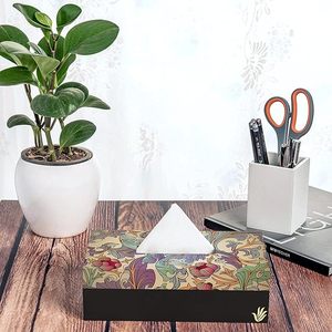 High Quality Napkin <b>Holder</b> Countertop Floral Design Napkin Dispenser Multifold Trifold for <b>Kitchen</b> and Bathroom <b>Tissue</b> Box - Product Image 2
