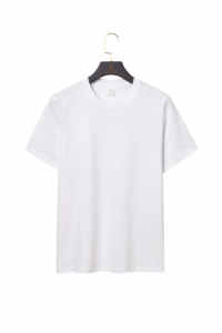 S-10XL แบบกดอัดด้วยความร้อนสีทึบระบายอากาศได้ดีเหมาะสำหรับผู้ชายเสื้อยืดปักโลโก้แบบกด - Product Image 3