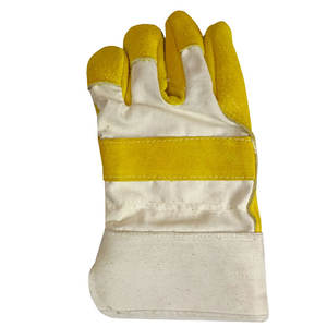 Vente en gros de gants de travail en cuir fendu pour hommes et femmes anti-coupures et antidérapants taille XL pour travaux de construction industrielle - Product Image 1
