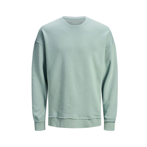 Sudadera de Forro Polar con Cuello Redondo Vintage para Hombre, Personalizada con Logotipo OEM, de Alta Calidad, en Algodón y Poliéster Sólido, Bordada, para la Temporada de Invierno - Product Image 4