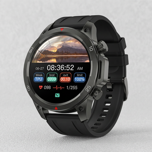 Montre connectée Sower DK68, écran IPS tactile de 1,53 pouce, moniteur de fréquence cardiaque, GPS, appel Bluetooth, unisexe, résistante à l'eau - Product Image 3