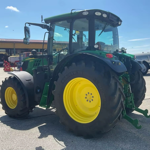 Tractor Agrícola John Deere 610R Usado, Tracción en las 4 Ruedas, Transmisión por Engranajes, Color Verde Amarillo - Product Image 5