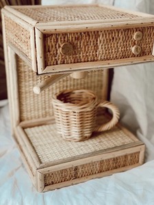 HANDCRAFTED! <b>Toy</b> Rattan <b>Coffee</b> <b>Machine</b> Activity Baby Educational Kids <b>Toy</b> From Manufacturer - Product Image 3