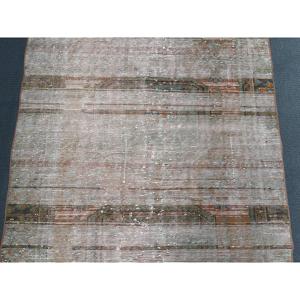 3.7x10.3 ft <b>Rug</b>, <b>Runner</b> Turkish <b>Rug</b>, Gray Solid <b>Rug</b> - Product Image 4