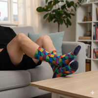 Chaussettes unisexes imprimées numériquement avec logo personnalisé, service OEM, printemps, décontractées, 100% coton, antibactériennes, respirantes, épaisses