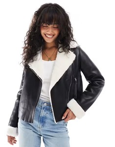 Fashion Women Faux Fur Leather Coat With Fleece Autumn Winter Plus Size Windproof Warm Casual Sheepskin Goat Varsity Jacket - Product Image 1