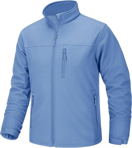 Veste imperméable de randonnée personnalisée veste à capuche à coquille souple imperméable coupe-vent pour l'extérieur veste pour hommes - Product Image 1