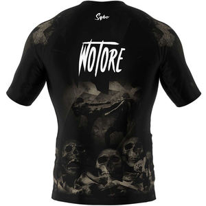 Rashguard OEM ODM Rash Guard Hombres Sublimación Impreso Spandex Bjj Rash Guard Gimnasio Surf Buceo Rashguard Camisas de compresión MMA - Product Image 2