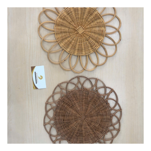 Plateau à assiettes en rotin artisanal, panier rustique léger, joli pour servir le petit-déjeuner, populaire pour les détaillants de style de vie - Product Image 6