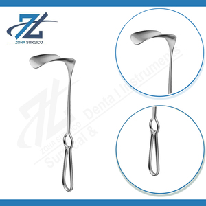 Rétracteur manuel Kocher de haute qualité, à bout arrondi, 220 mm de long, instruments chirurgicaux en acier inoxydable, certifié CE, réutilisable, fabriqué au Pakistan - Product Image 3