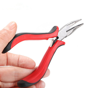 Alicate para extensiones de cabello, venta al por mayor, juego de herramientas para extensiones de cabello de trama de acero inoxidable con hilos de nailon, microperlas, agujas - Product Image 3