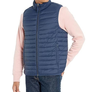 Chaleco Acolchado Ligero con Capucha para Hombre, Cierre de Cremallera, Aislante para Invierno, Estilo Casual Urbano, con Estampado de Letras - Product Image 5