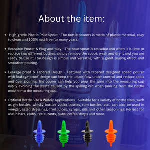 Heavy Order Sale Cocktail Bottles Eco-Friendly Plastic Barware Liquor Pourer Spout <b>Wine</b> Drinks Dispenser Spout Bar Tools - Product Image 4
