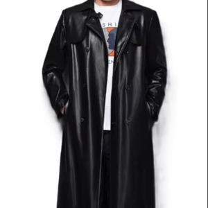Manteaux en cuir de vachette de haute qualité fabriqués par le fabricant, design élégant, col rabattu, manteaux de couleur personnalisée, manteaux décontractés pour hommes - Product Image 2