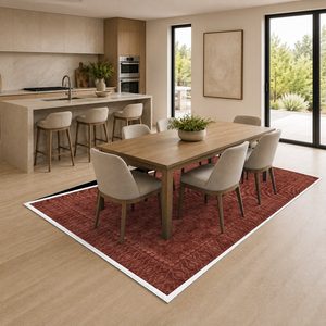 <b>RUGS</b> DEPOT LXDP-0892 Wholesale Red Burgundy Contemporary Abstract Digital Printed Machine Washable Chenille Area <b>Rug</b> <b>Non</b> <b>Slip</b> - Product Image 4