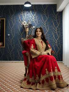 ชุดเดรสวินเทจแบบอัฟกัน คูชี ทำมือคุณภาพสูง 100% สำหรับผู้หญิง ตกแต่งด้วยงานปักหนัก เหรียญ และพู่ห้อย ชุดเดรสอัฟกานิสำหรับผู้หญิง - Product Image 4