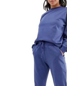 Conjunto Deportivo para Mujer al por Mayor, Holgado, Talla Grande, de Algodón y Felpa, Chándal Liso, Transpirable, con Cuello Redondo, para Correr - Product Image 2